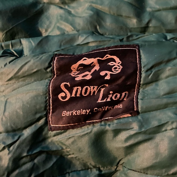 Vintage Snow Lion Mountaineering Mummy Sleeping Bag 33x95 Green Outdoor Camping - Picture 2 of 6